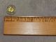 Vintage Glass Radiant Button Yellow 1097b Buttons photo 4