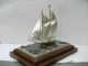 Huge Sailboat Of Silver960 Of Japan.  270g/ 9.  51oz.  2masts.  Takehiko ' S Work Other Antique Sterling Silver photo 2