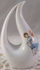 Little Pitcher Or Ewer French Painter & Lady Hat La Bomboniera Starace Napoli Mid-Century Modernism photo 1