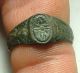 Rare Ancient Ring Amulet Artifact Resized To Size 9.  2 Us Patina/flower Other Antiquities photo 1