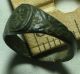 Rare Ancient Ring Amulet Artifact Resized To Size 9.  2 Us Patina/flower Other Antiquities photo 5