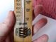 Unusual,  Vintage Small Wall Thermometer With Red Alcohol Marker Fluid Other Antique Science Equip photo 1