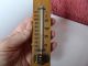 Unusual,  Vintage Small Wall Thermometer With Red Alcohol Marker Fluid Other Antique Science Equip photo 4