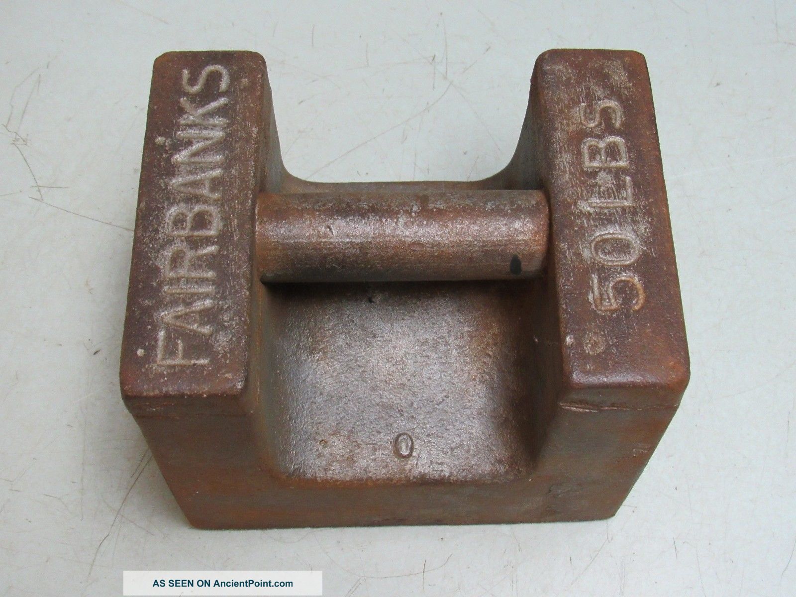 Fairbanks 50 Pound Lb Weight Scale Antique Solid Steel Anvil Toledo Scales photo