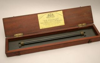 Antique Boxed Stanley Rolling Parallel Rule Ruler Architect Surveyor Nautical photo