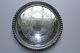 Victorian Early Walker & Hall Silver Salver C.  1860 Platters & Trays photo 2