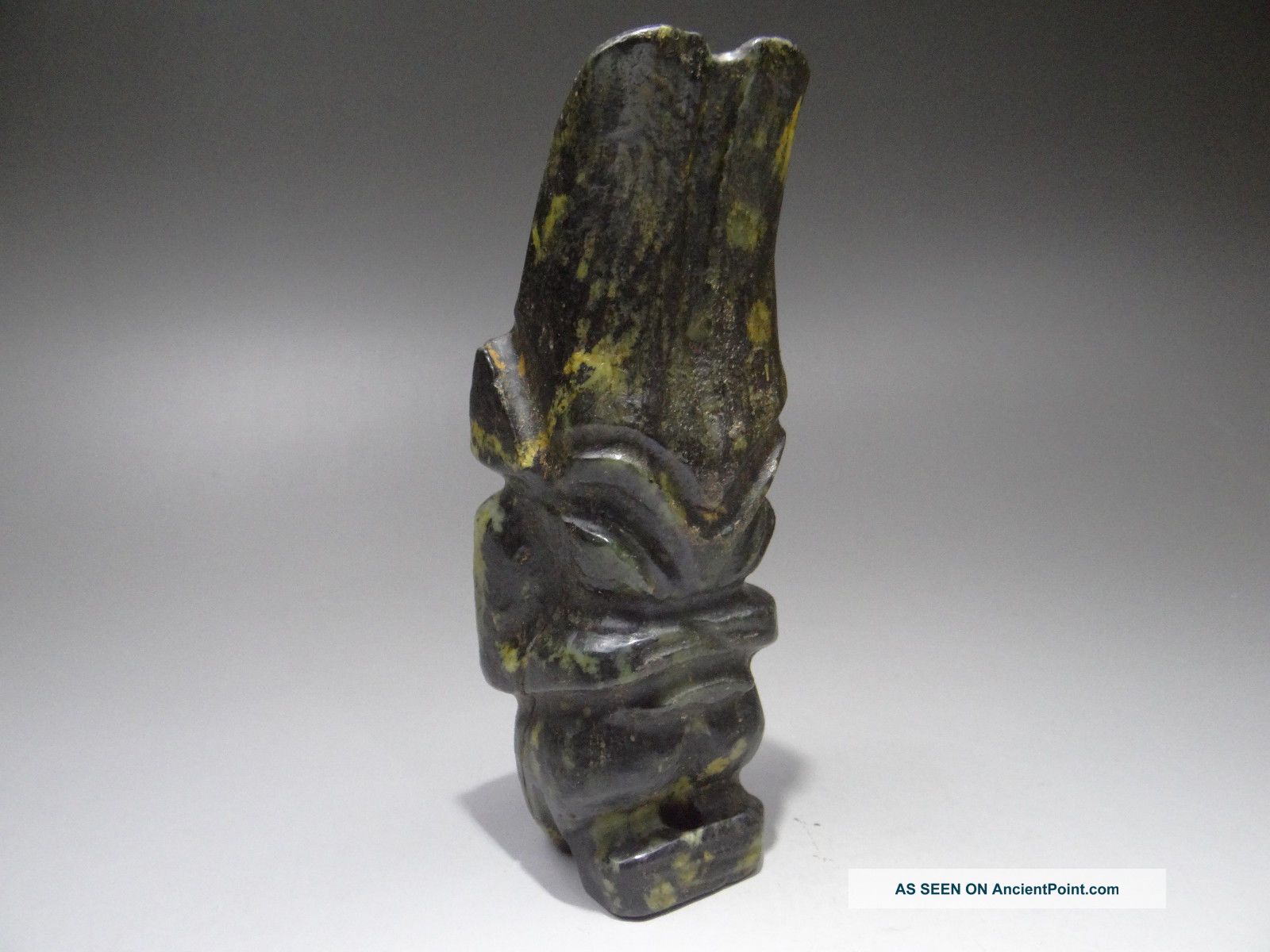 Antique Chinese Ancient Times Hongshan Jade Monster Statue (630g) D990 Neolithic & Paleolithic photo