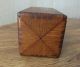 Antique 1889 Singer Sewing Machine Attachment Box - Dovetailed,  Oak,  Wood Baskets & Boxes photo 5