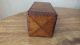 Antique 1889 Singer Sewing Machine Attachment Box - Dovetailed,  Oak,  Wood Baskets & Boxes photo 7