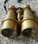 Victorian Brass Leather Binoculars Marine Sailor Replica And Old Black Pair Telescopes photo 4