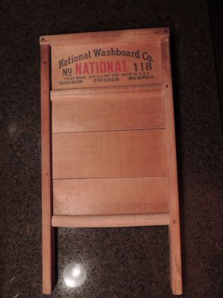 Wwii Era Victory Washboard National 118 ' Made Materials Not Needed For War ' photo