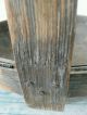 Vintage Splint Basket Paint Old Rustic Bent Handles Shallow Primitives photo 7