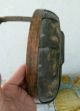 Vintage Splint Basket Paint Old Rustic Bent Handles Shallow Primitives photo 8