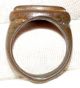 Authentic Ancient Roman Bronze Ring With Caduceus On Bezel - Op4 Roman photo 3
