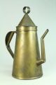 Antique 1800 ' S Brass American Folk Art Tea Kettle Teapot Tea Pot Hearth Ware photo 2