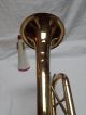 Vintage Antique Holton T602 Trumpet B With 7c Bach Mouthpiece Mute And Case Brass photo 9