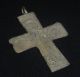 Byzantine Ancient Silver Cross Amulet / Pendant Circa 1200 - 1300 Ad - 2446 - Other Antiquities photo 1