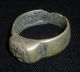 Viking Ancient Artifact - Silver Ring With Face Of God Circa 700 - 800 Ad - 2442 Scandinavian photo 4