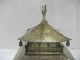 Seems To Be Silver Plating.  Kyoto Ginkakuji Temple.  A Japanese Antique.  2kgs Metalware photo 4