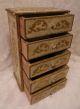 Large 5 Drawer Vintage Italian Florentine Gold Chest Jewelry Drawer Box 13x8x5.  5 Toleware photo 9