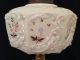 Victorian Vaseline Embossed Hand Painted Oil Lamp Font Lamps photo 2