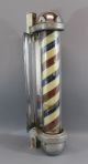Vintage Marvy Electric Barbershop Pole,  Red,  White & Blue Model 506 Sign Display Signs photo 9