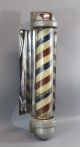 Vintage Marvy Electric Barbershop Pole,  Red,  White & Blue Model 506 Sign Display Signs photo 5