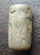 Intact Near Middle Eastern Roman Cylinder Seal Handcarved Stone Bead Stamp Roman photo 3