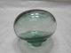 Vintage Glass Fishing Float Blue/green Squished 2.  75 