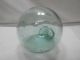 Vintage Glass Fishing Float ' Star And Master ' Mark 110 Abnormal Shape 3.  25 