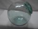 Vintage Glass Fishing Float ' Star And Master ' Mark 110 Abnormal Shape 3.  25 