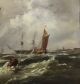 Antique 1896,  G.  Wolfe,  Maritime Ship Harbor Seascape Oil Painting,  Nr Other Maritime Antiques photo 4