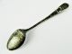 Antique Native American Indian Turquoise Engraved Hand Made Silver Spoon 3 & 7/8 Native American photo 2