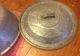 Vtg Antique Large Metal Bread Kneading/ Rising Pan W/ Vented Lid 18 1/2 