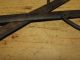 Rare 18th C American Wrought Iron Pipe Tongs Great Handles Grungy Old Surface Primitives photo 5