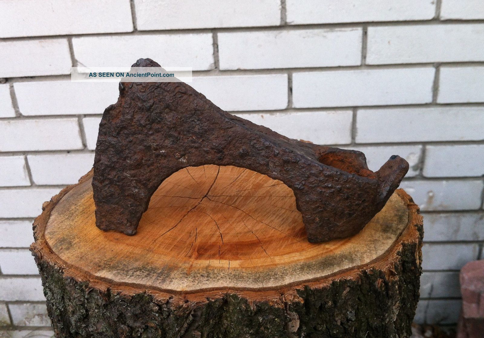 Antique (15,  5 Cm Long,  500g) Viking Iron Battle Bearded Axe 8 - 10 Ad 4 Viking photo