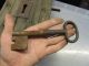 Large Antique Wooden Door Lock With Iron Key Scandinavian Sweden Architectural Locks & Keys photo 10