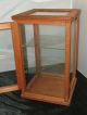 Antique Wood Glass Country Store Counter Top Display Case Box With Shelves Display Cases photo 4