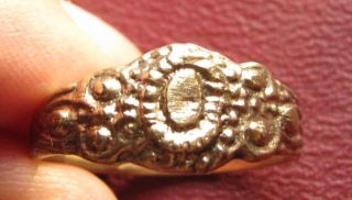 Ancient Artifact Tudor Period Bronze Wedding Ring Sz 9 1/4 Us 19.  25mm 14378 Dr photo