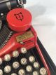 Antique Underwood Standard Portable Red Typewriter Rare Typewriters photo 2