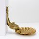 Vintage Brass Soap Dish Shell Dolphin Serpent Fish Wall Mount Hollywood Regency Plumbing photo 1