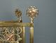 Aesthetic Art Nouveau English Brass & Copper Fireplace Fire Screen Female 19th C Fireplaces & Mantels photo 3