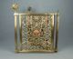 Aesthetic Art Nouveau English Brass & Copper Fireplace Fire Screen Female 19th C Fireplaces & Mantels photo 4