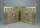 Aesthetic Art Nouveau English Brass & Copper Fireplace Fire Screen Female 19th C Fireplaces & Mantels photo 5
