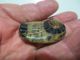 Antique Art Deco Celluloid? Laminated Carved Wafer Button Unusual Scarab Design Buttons photo 3