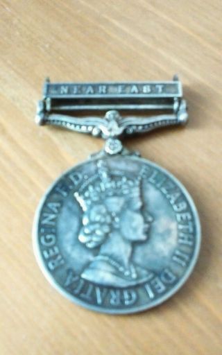 Near East Uk Military Medal Antique Vintage Collector Item photo