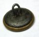 Antique Brass Button Native American Chieftain Design - 9/16 