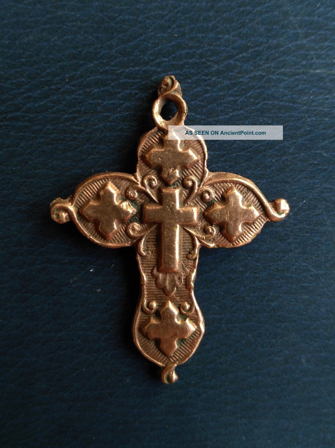 Medieval Period Bronze Cross Pendant. Other Antiquities photo
