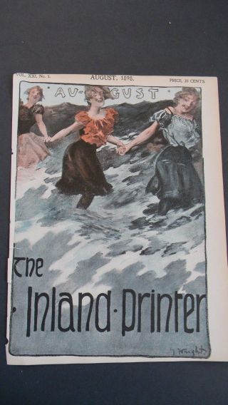 12 Rare Antique Covers Of The Inland Printer - Art Nouveau Prints photo