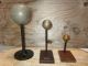 Antique Metal Spheres On Stands For Scientific Electrostatic Experiments Microscopes & Lab Equipment photo 6